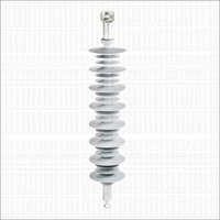 Polymer Insulator - Polymer (silicone Rubber), 500 Mm Height X 100 Mm Diameter, Gray | 150 Kv Breakdown Voltage, Lightweight, Weather Resistant