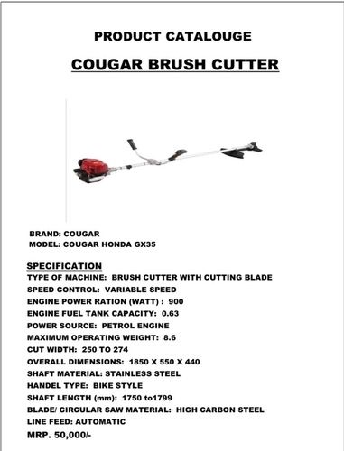 Cougar Honda Gx 35 Brush Cutter