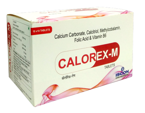 Calcium Carbonate Calcitrol Methylcobalamin Folic Acid Vitamin B6 Tablet By ISCON LIFE SCIENCES