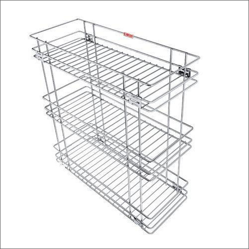 Stainless Steel Triple Pull Out Basket