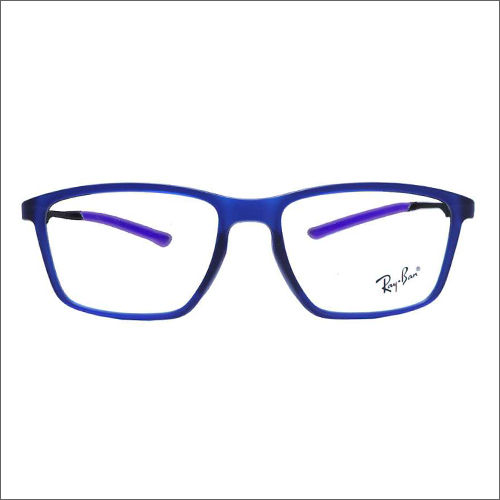 Blue Rectangle Frame Glasses