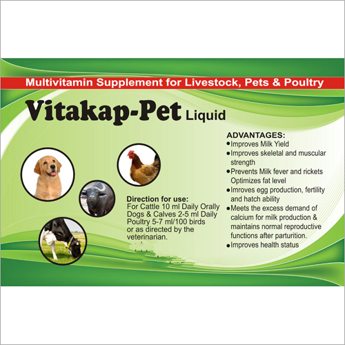 500 ml Multivitamin Supplement For Livestock Pets and Poultry