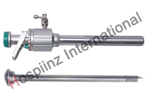 11mm Trocar sharp with M F smooth cannula