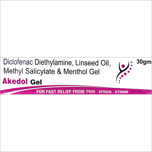 30gm Diclofenac Diethylamine Linseed Oil Methyl Salicylate and Menthol Gel