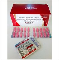 Aceclofenac Paracetamol Caffeine Phenyleprine Cetrizine Tablet