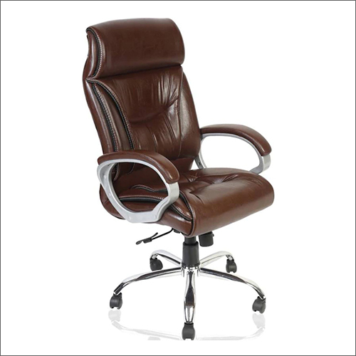 Eco-Friendly High Back Brown Leather Boss Chair