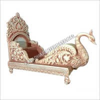 Metal Peacock Designed Wedding Doli