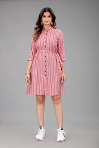 Multi Color Ladies Casual Wear Dress