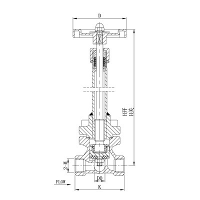 CRYOGENIC GLOBE VALVE DJ 10 15 20 25 40 (NPT)