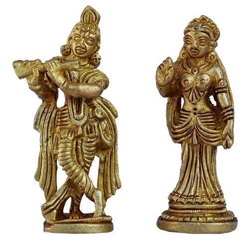 Radha Krishna Pair Made of Brass By Aakrati