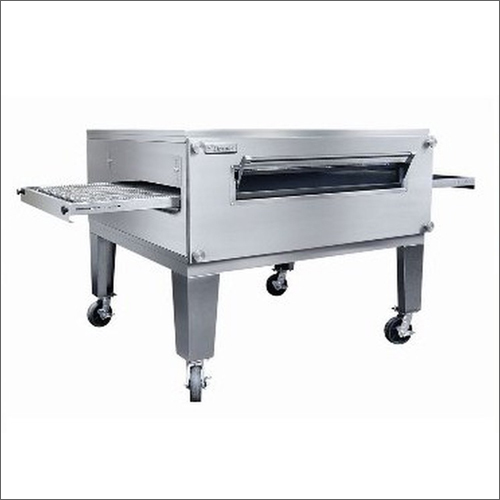 Pizza Oven - Stainless Steel Semi-Automatic Electric Design | Versatile Cooking for Authentic Italian Dishes Easy Mobility with Caster Wheels