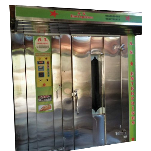Automatic Rotary Rack Oven - Stainless Steel, Polished Finish | New Electric Power Source for Commercial Use