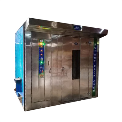 Stainless Steel Wood Fired Rotary Rack Oven