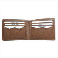 Mens Brown Bifold Leather Wallet