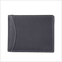 Mens Plain Grey Leather Wallet