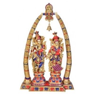 Radha Krishna Pair Of Radha Krishna Murti Idol Statue Decorative Showpiece Height: 42 Inch (In)