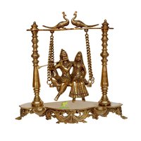Radha and Krishna Swing jhula Brass Statue Home Decor Gift Indian Brass Art