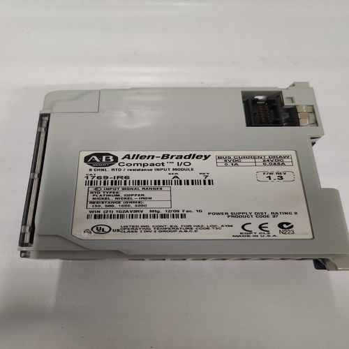 ALLEN BRADLEY 1769 IR6 COMPACT I O 6 CHNL RTD RESISTANCE INPUT MODULE SER A