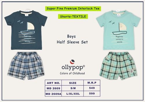 BOYS HALF SLEEVE INTERLOCK T SHIRTS