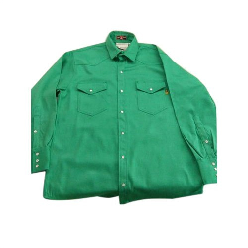 Plain Green Fire Retardant Shirt