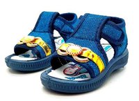 BABY SANDALS PRINCY NBL - Fabric, 15X19 Size, Navy Blue | Velcro Type, Chuchu Musical Sound, Ideal for Girls Aged 1 to 2.5 Years