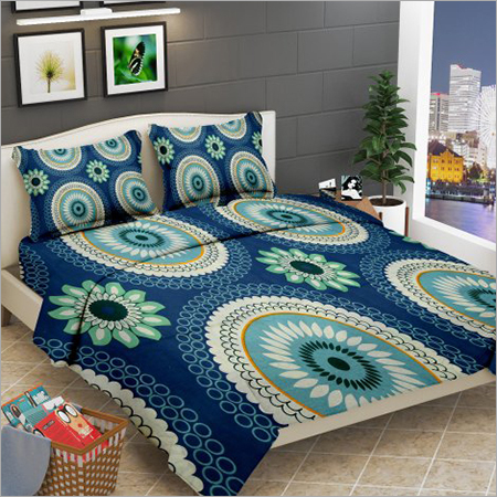 Multicolor Printed Pure Cotton Bed Sheet