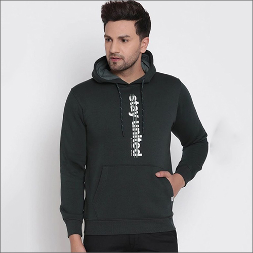 Mens Full Sleeves Hoodie - Cotton Blend, Sizes L, M, S, XL | Washable Design, Long Sleeves, Ideal for Winter Wear