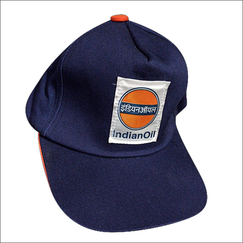 Indian Oil Uniform Caps - Cotton, Customized Design, Blue Color | Ideal for Male Professionals in Uniformed Services