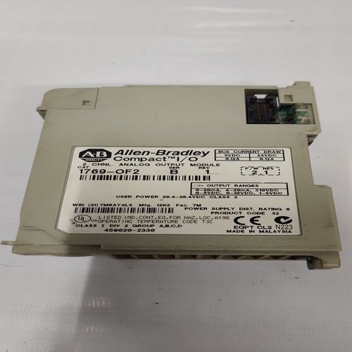 ALLEN BRADLEY 1769 OF2 COMPACT I O 2 CHNL ANALOG INPUT MODULE SER B