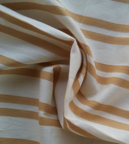 Natural Yarn Dyed Stripe Organic Cotton Fabrics Yarn Count: 20Aca A S