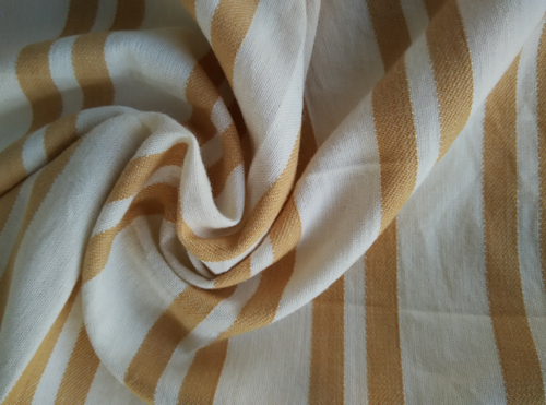 Natural Yarn Dyed Stripe Organic Cotton Fabrics