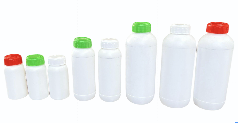 Hdpe Round Shape Bottle - Color: Red