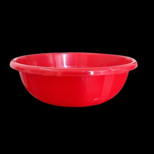 Plastic Tasla Or Ghamela - Color: Red