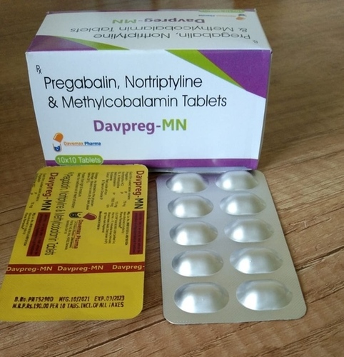 Pregabalin Nortriptyline and Methylcobalamin Tablets