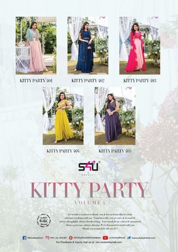 Kitty Party Vol 4 Designer Kurti (2022) (Georgette)