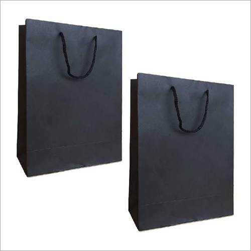 Black Paper Bag Size: Customised