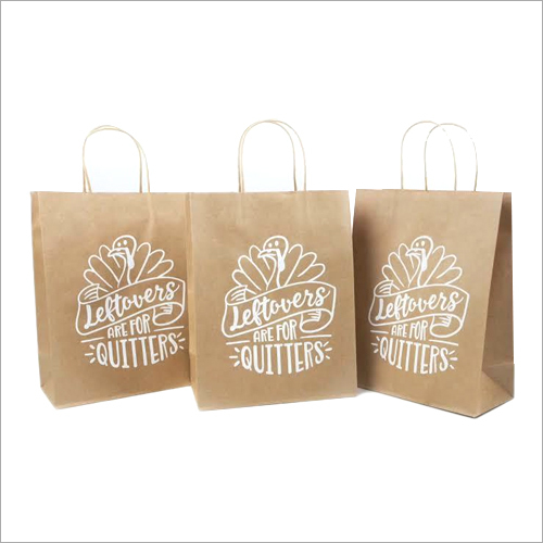 Printed Paper Carry Bags Size: Customised