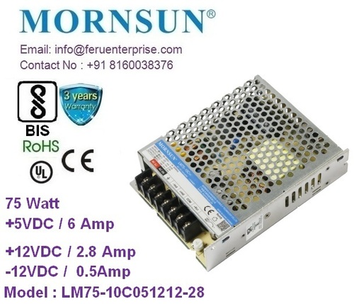 LM75-10C051212-28 MORNSUN SMPS Power Supply