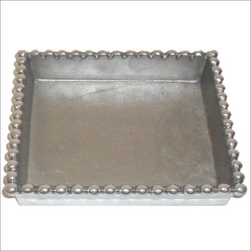 Aluminium Beaded Napkin Ring Holder Tray