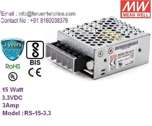 RS-15-3.3 MEANWELL SMPS Power Supply