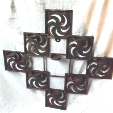 Iron 8-T Light Wall Hanging Circle Round