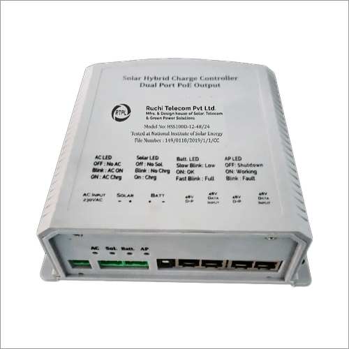 Electronic Solar Poe Dual Port - Color: As Shown In The Image
