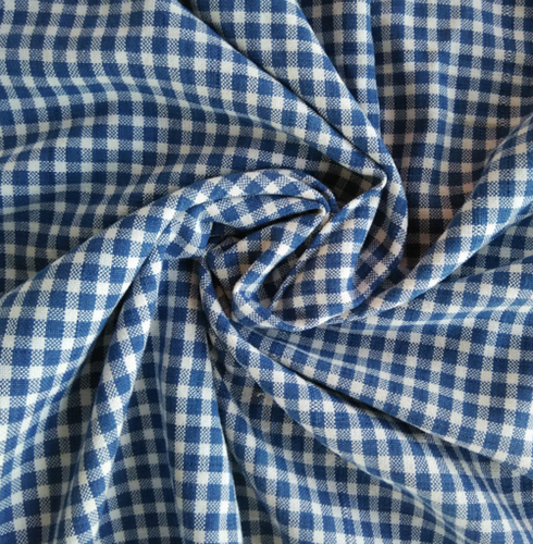 Natural Yarn Dyed Checks Organic Cotton Fabrics