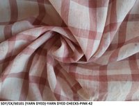 Natural Yarn Dyed Checks Organic Cotton Fabrics