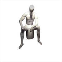 White Men Sitting Mannequin Age Group: Adults
