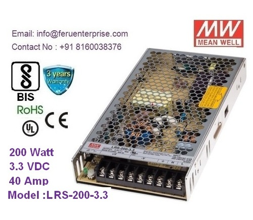 LRS-200-3.3 MEANWELL SMPS Power Supply