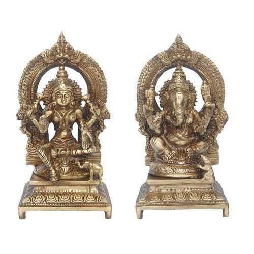 Lakshmi Ganesha Pair Made of Brass