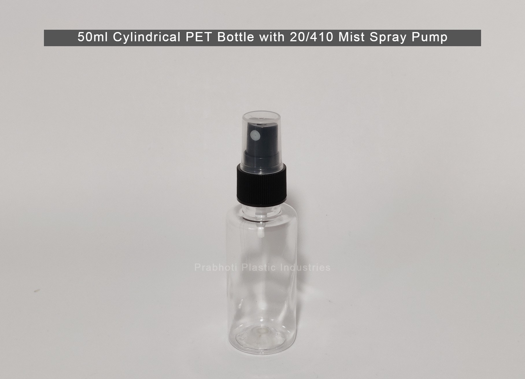 Cylindrical Pet Bottle with Lotion Pump
