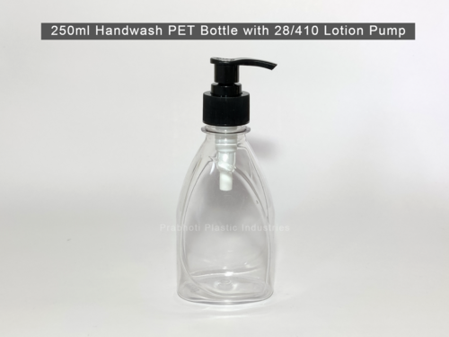 Hand Wash Pet Bottle With Dispenser Lotion Pump Capacity: 250-500 Milliliter (Ml)