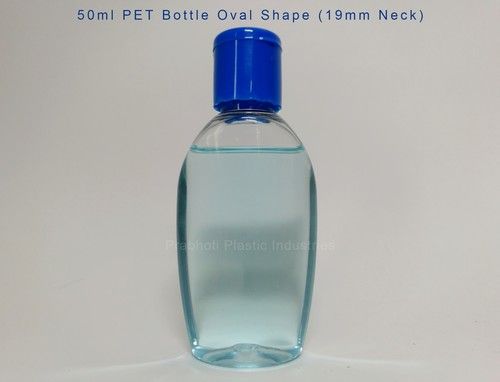 Oval Shaped Hand Sanitizer PET Bottles